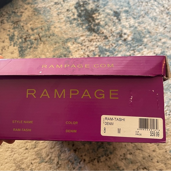 Rampage Denim Booties NEW in Box - Picture 12 of 12